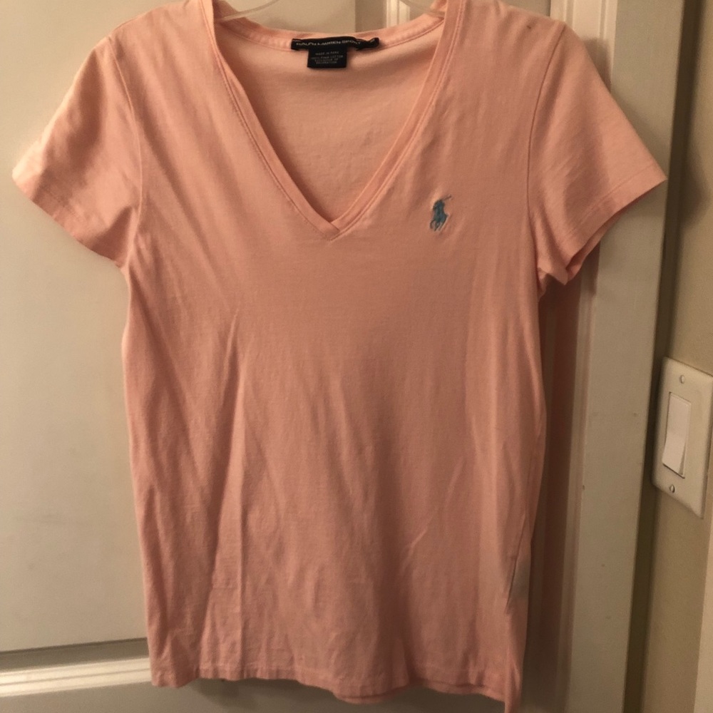 Ralph Lauren Sport V Neck Logo Tee